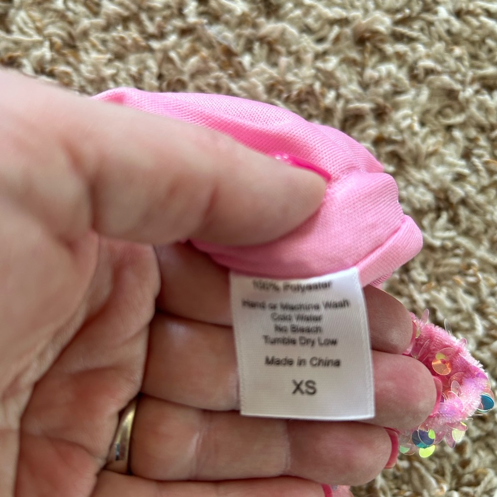 Pink Sequin Juniors XS Dress - Picture 3 of 4